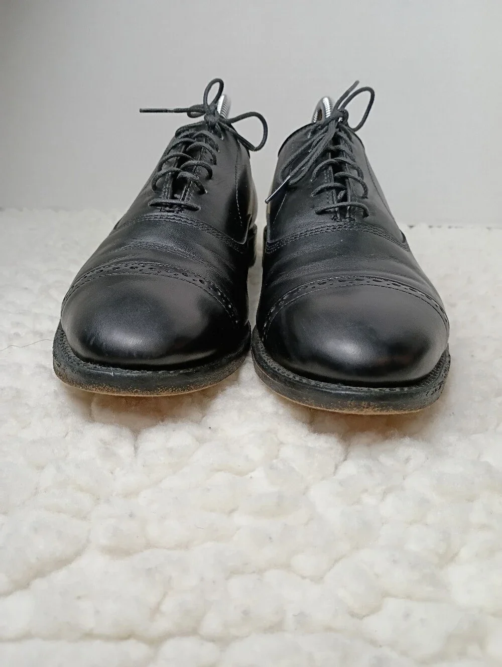 Allen Edmonds Fifth Avenue Black Cap Toe Oxford Dress Shoes Men's 8.5 D USA 5705